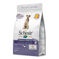 Schesir Dog Medium Mature корм для пожилых и малоактивных собак средних пород с курицей 3 кг (53832)